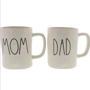 Rae Dunn Mom and Dad Mugs